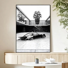 Black And White Luxury Car Vehicle Poster Woffity Simple Frameless Wall Sticker for Home Living Room Bathroom Decoration