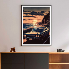 80s Retro Car Japanese Landscape Poster GTR Luxury Cars Canvas Painting HD Print Wall Art Picture Living Room Bedroom Decor