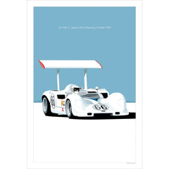 Modern Racing Car Canvas Poster Minimalist Motorsport Wall Art