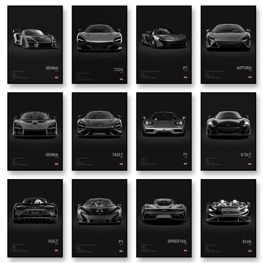 McLaren Senna 720S Artura Canvas Wall Art Poster Unframed