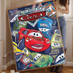 Cartoon C-Cars Classic Vintage Poster, Kawaii Wall Art Print