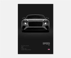 Pop Art Black Luxury Supercar Speed Poster Aesthetic Sports Car Gtr Ghost Canvas Painting Wall Art Mural Home Garage Room Decor