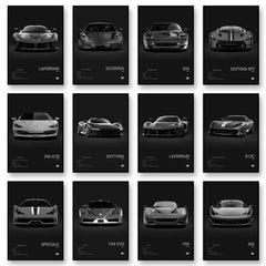SF90 812C Canvas Wall Art Print Poster F50 F40 F80 Sports Car Decoration Painting Modern Home Decoration Painting Car Lover Gift
