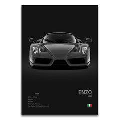 SF90 812C Canvas Wall Art Print Poster F50 F40 F80 Sports Car Decoration Painting Modern Home Decoration Painting Car Lover Gift