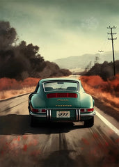 80S Japan Tokyo Neon Scenery JDM Cars Poster Aesthetics 911 Speed Cars Fuji Sakura Canvas Print Wall Art Home Fans Room Decor