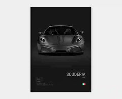 Pop Black and White Italy Cars Luxury Super Sport Car Poster Aesthetic F40 GTO GTB Canvas Print for Wall Art Garage Room Decor