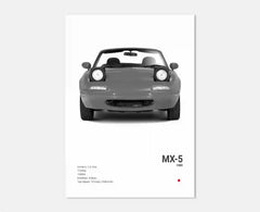 Black & White JDM Supercar Canvas Wall Art Poster – R34 & 240SX