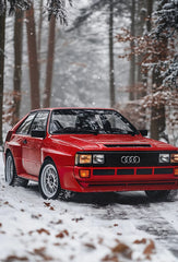 German Audi Sports Car Poster, Premium Canvas Wall Decor