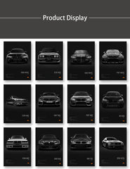 2-A1 Famous Cars G80 M3C Canvas Wall Art Print Poster E30 M3 Z8 Decorative Mural Modern Home Decor Birthday Gift Unframed