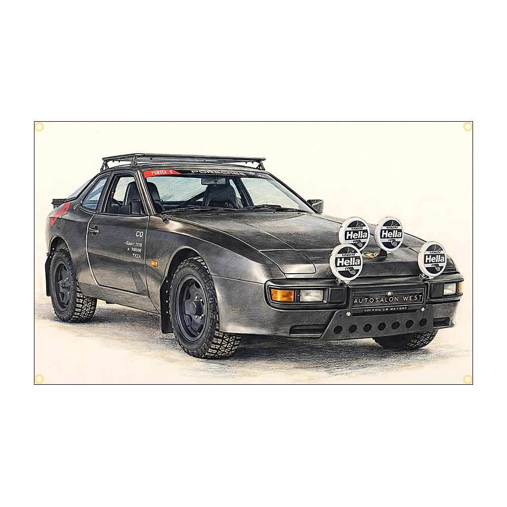 Automotive Flag | Premium Garage & Room Decor
