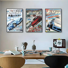 Japanese JDM Car Poster, High-Definition Vintage Wall Art