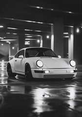 Classic Porsche 911 Alpine Drive Poster Retro Alpine Trip Cartoon Prints Canvas Painting Wall Art Picture Home Living Room Decor