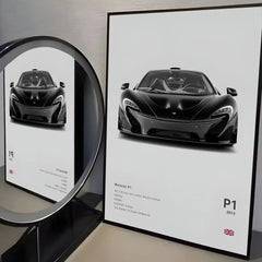 McLaren ES Supercar Self-Adhesive Wall Poster for Home & Office