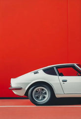 Retro Muscle Car Canvas Poster, Vintage Classic Auto Wall Art