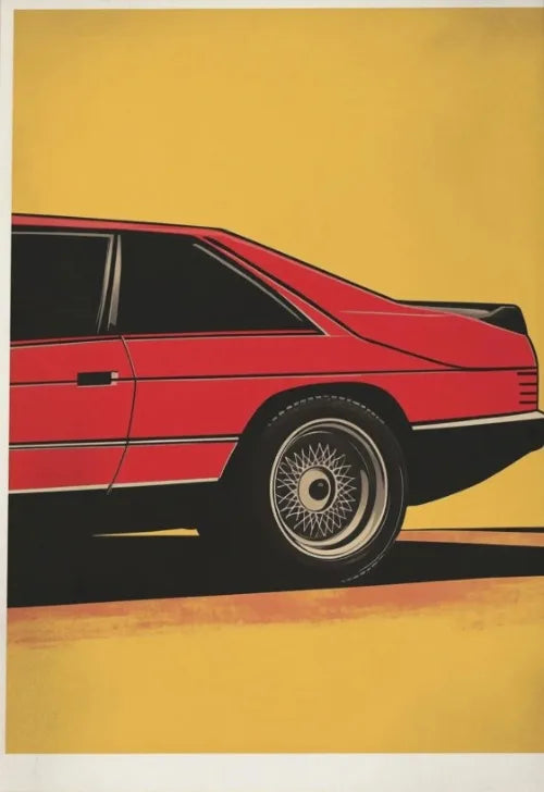 Retro Muscle Car Poster | Vintage Automotive Wall Art
