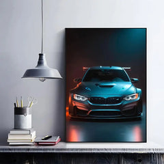 Black Car Poster, Modern Minimalist Wall Art Print Decor