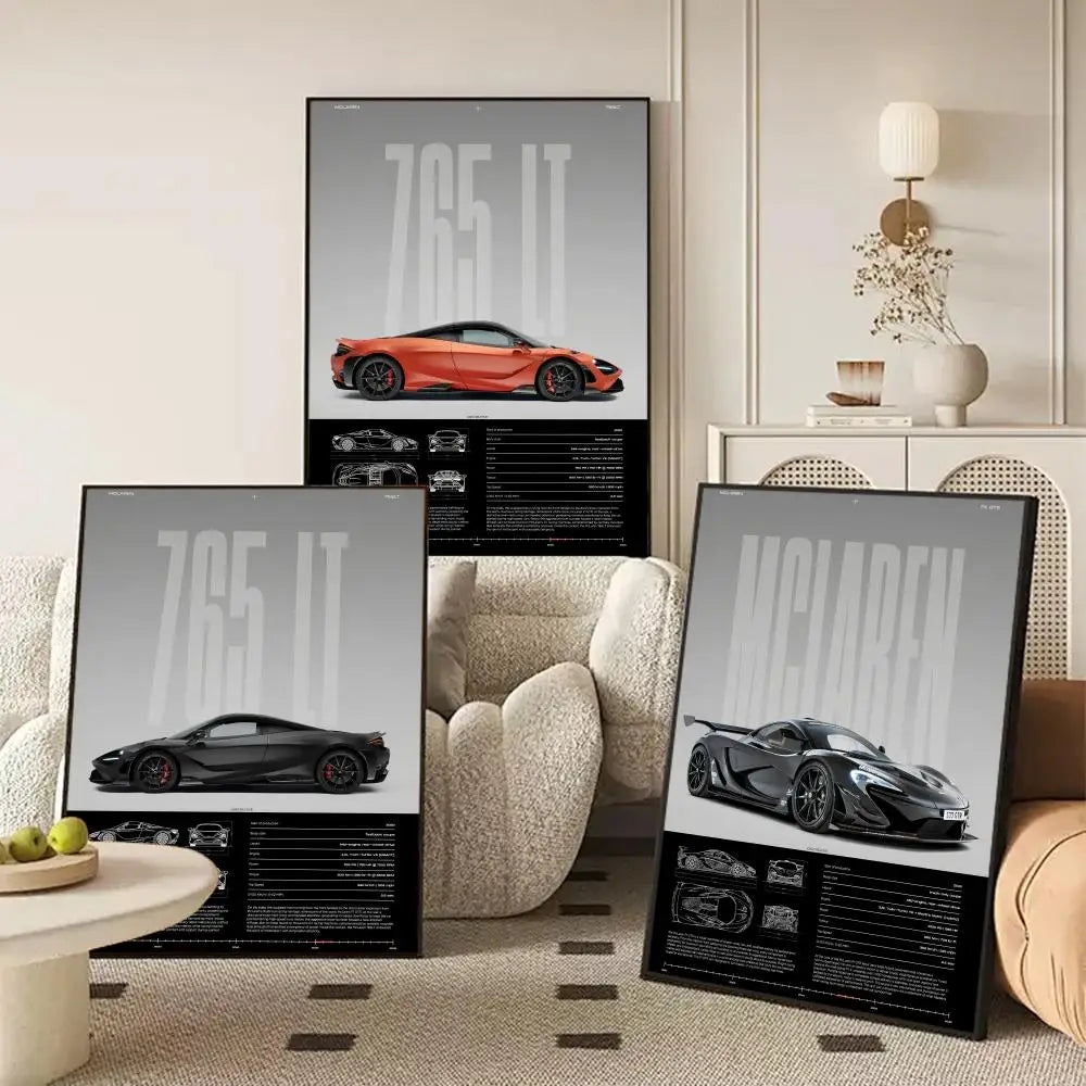 McLaren Supercar Poster | Premium Automotive Wall Art