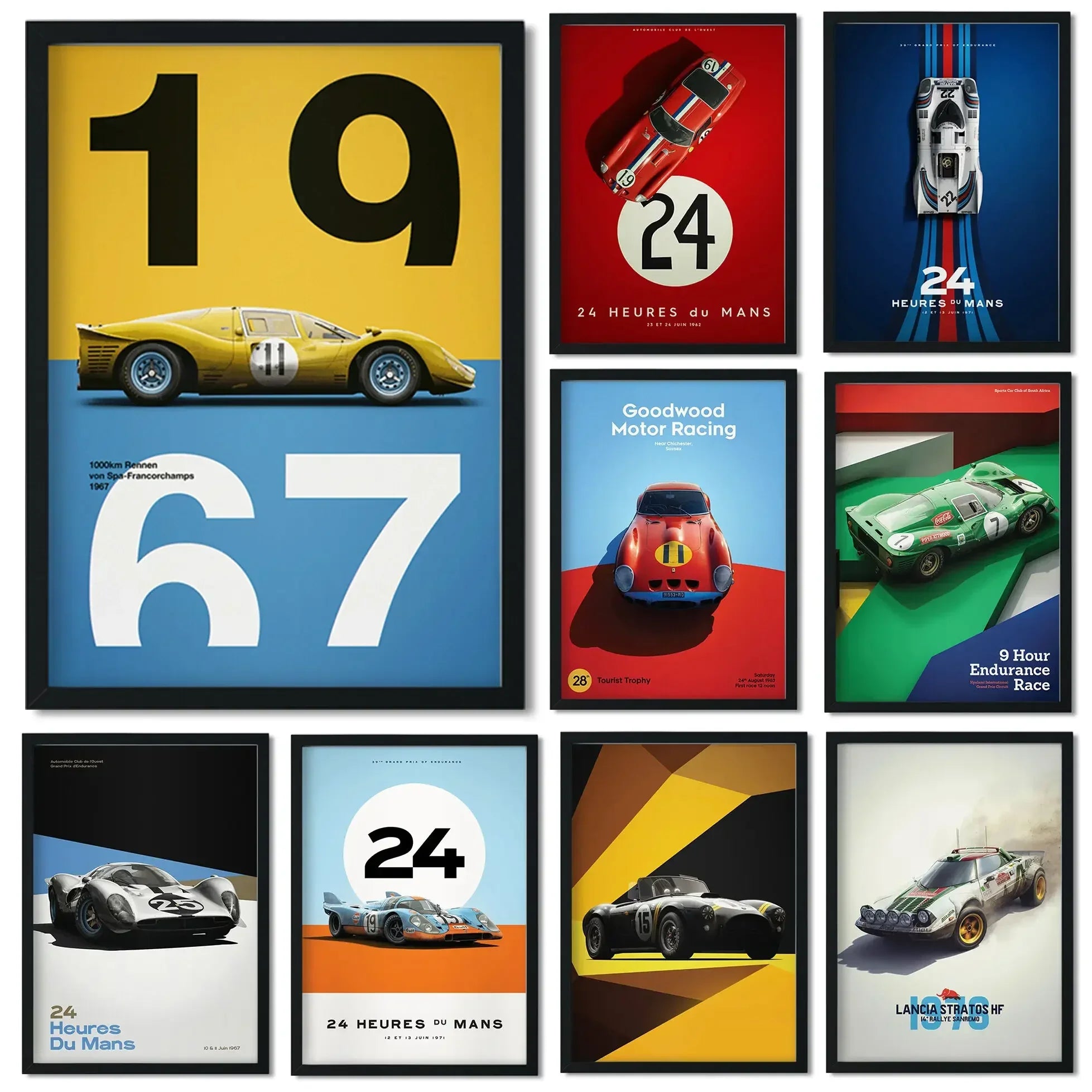 24 Heures Racing Poster | Motorsport Wall Art