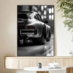 Black And White Luxury Car Vehicle Poster Woffity Simple Frameless Wall Sticker for Home Living Room Bathroom Decoration