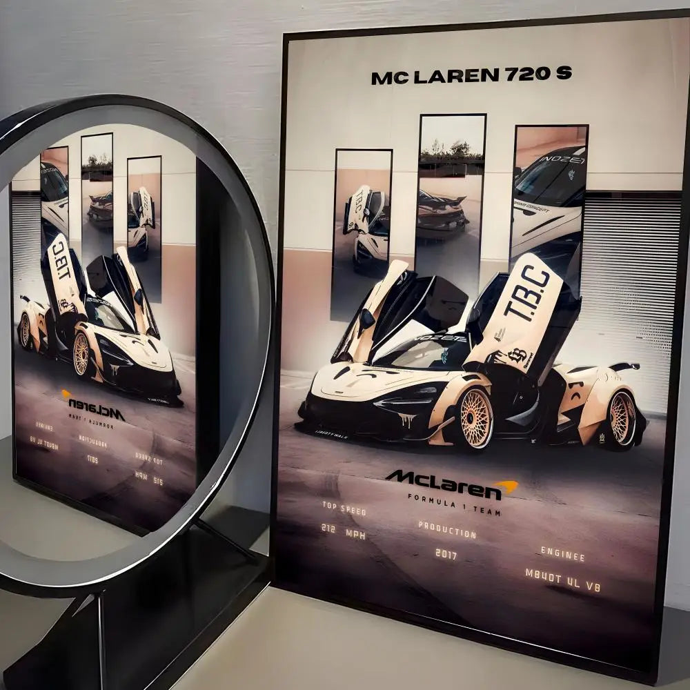 McLaren Supercar Poster | Premium Automotive Wall Art