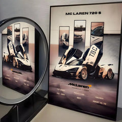 McLaren ES Supercar Self-Adhesive Wall Poster for Home & Office