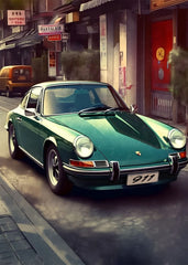 80S Japan Tokyo Neon Scenery JDM Cars Poster Aesthetics 911 Speed Cars Fuji Sakura Canvas Print Wall Art Home Fans Room Decor