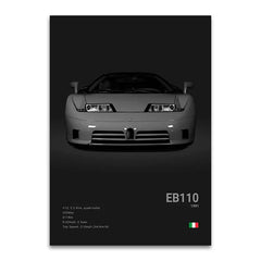 Supercar Canvas Poster, Modern Wall Art for Car Lovers