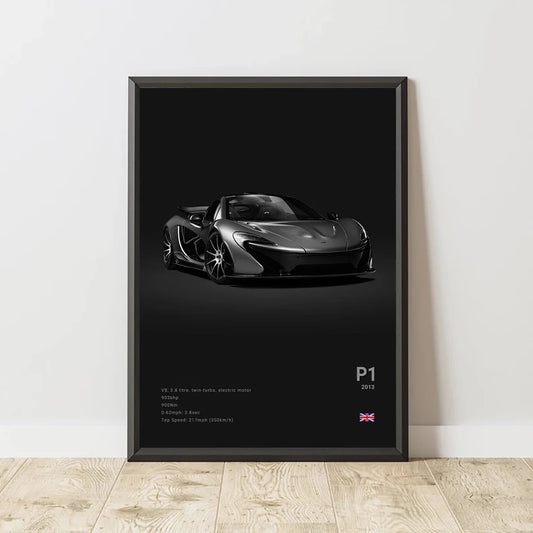 McLaren Senna 720S Artura Canvas Wall Art Poster Unframed