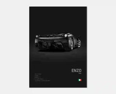 Pop Black and White Italy Cars Luxury Super Sport Car Poster Aesthetic F40 GTO GTB Canvas Print for Wall Art Garage Room Decor