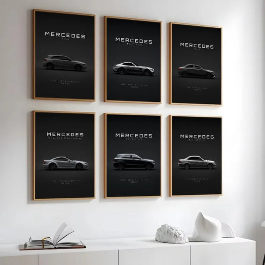 Mercedes-Benz AMG GT & G63 Canvas Wall Art Poster Print