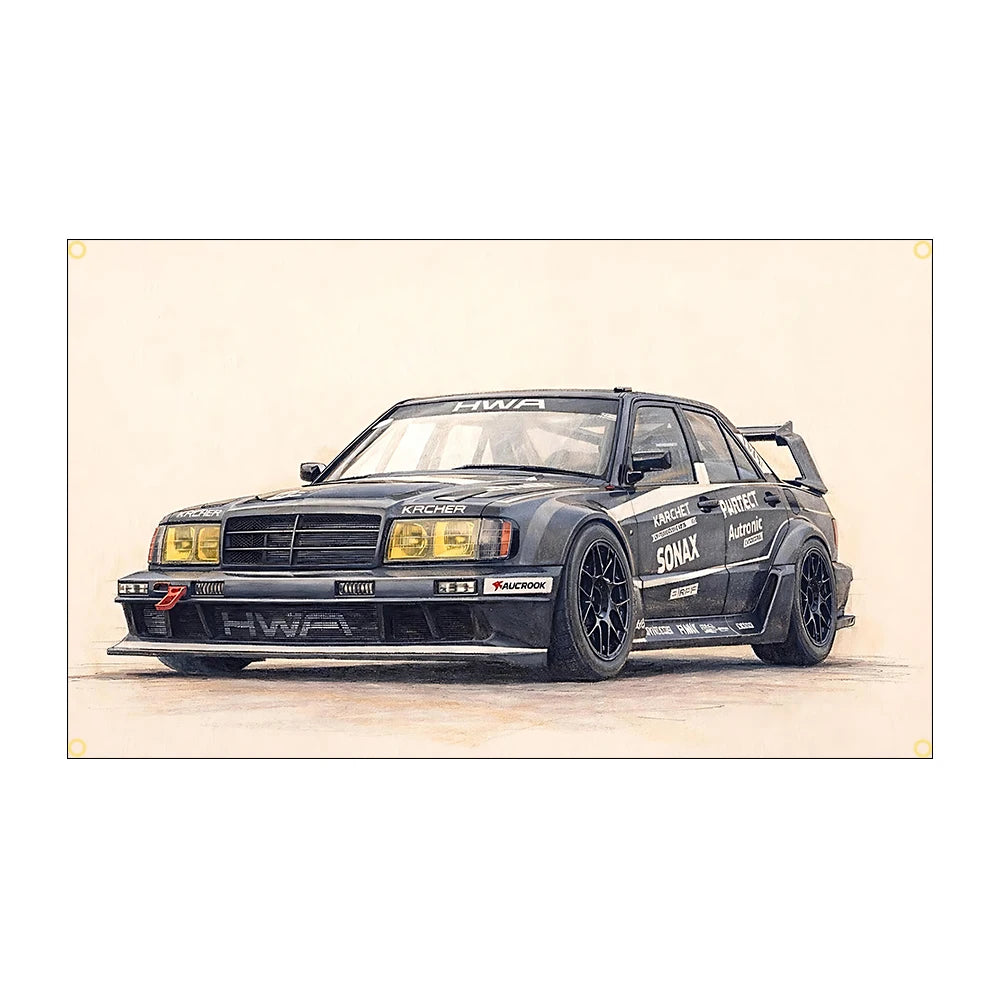 Automotive Flag | Premium Garage & Room Decor