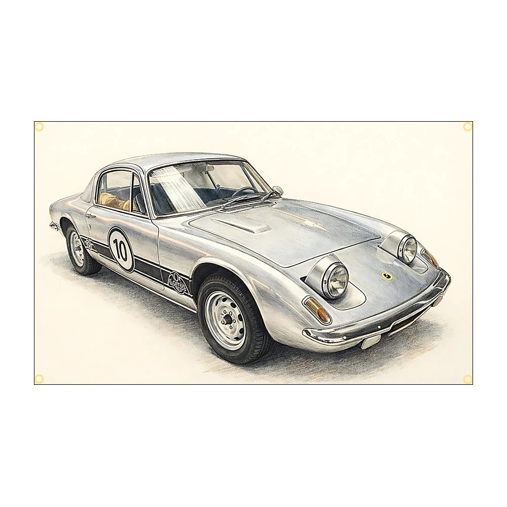 Automotive Flag | Premium Garage & Room Decor