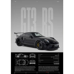 German GT3 RS Luxury Supercar Canvas Print Wall Poster