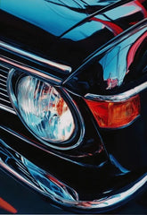 Retro Muscle Car Canvas Poster, Vintage Classic Auto Wall Art