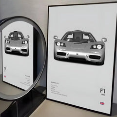 McLaren ES Supercar Self-Adhesive Wall Poster for Home & Office