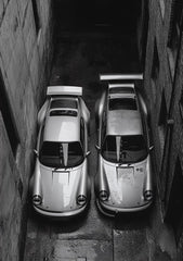 Classic Porsche 911 Alpine Drive Poster Retro Alpine Trip Cartoon Prints Canvas Painting Wall Art Picture Home Living Room Decor