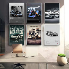 McLaren ES Supercar Self-Adhesive Wall Poster for Home & Office