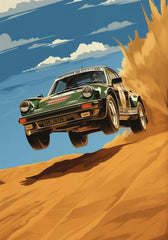 Classic 911 Alpine Drive Vintage Canvas Wall Art Poster