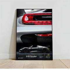 Pop Turbo super luxury sports car Poster Aesthetic 911 GT3 RS Wheels Canvas Print For Wall Art Mural Home Garage Room Decor