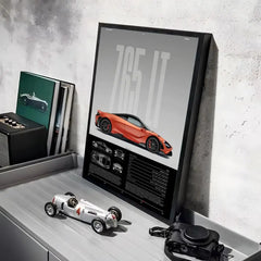 McLaren Sports Car Poster, Modern Wall Art Print for Home Decor