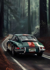 80S Japan Tokyo Neon Scenery JDM Cars Poster Aesthetics 911 Speed Cars Fuji Sakura Canvas Print Wall Art Home Fans Room Decor