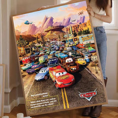 Cartoon C-Cars Classic Vintage Poster, Kawaii Wall Art Print