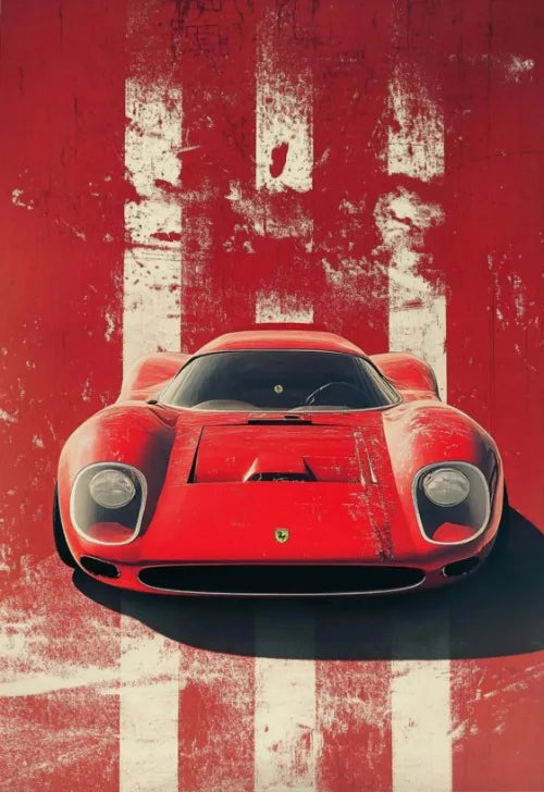 Retro Muscle Car Poster | Vintage Automotive Wall Art