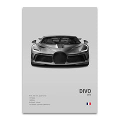 Supercar Canvas Poster, Modern Wall Art for Car Lovers