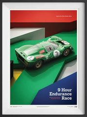 Retro Motorsport Poster , 911 & F1 Racing Canvas Wall Art