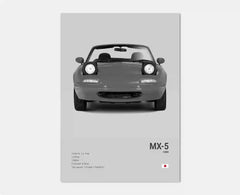 Black & White JDM Supercar Canvas Wall Art Poster – R34 & 240SX