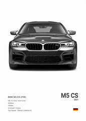 BMW M3 CSL Canvas Poster, Modern Car Wall Art Unframed