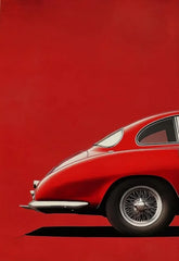 Retro Muscle Car Canvas Poster, Vintage Classic Auto Wall Art