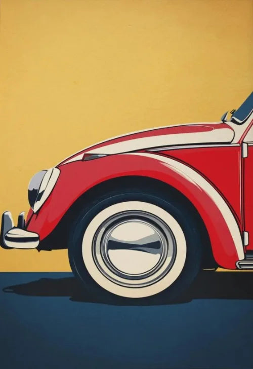 Retro Muscle Car Poster | Vintage Automotive Wall Art