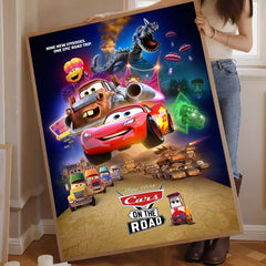 Cartoon C-Cars Classic Vintage Poster, Kawaii Wall Art Print